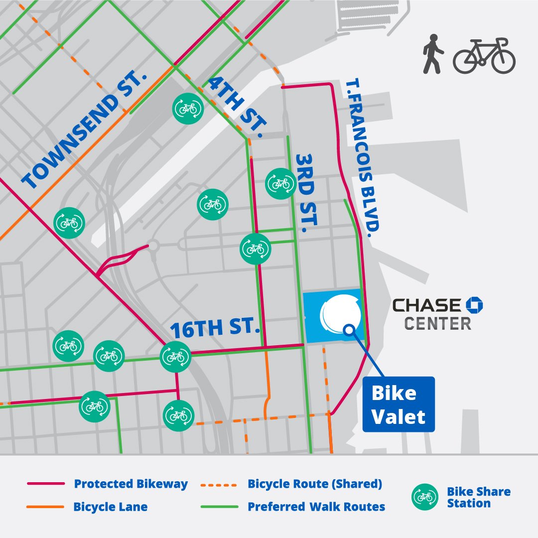 how to get to chase center from bart