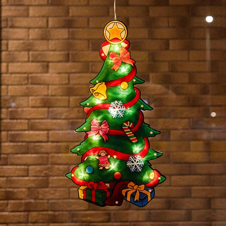 lighted christmas wall tree