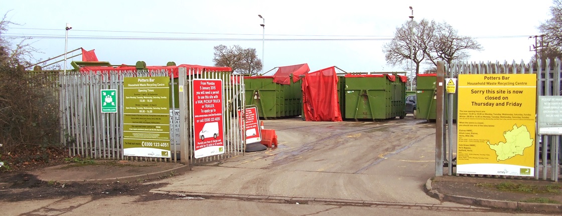 potters bar recycling centre