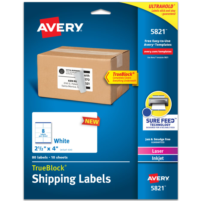 avery labels