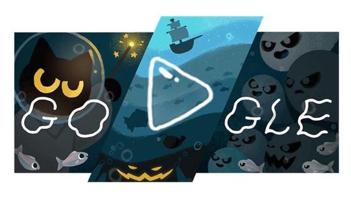 halloween doodle google game