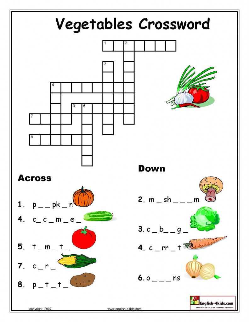 crossword clue vegetable