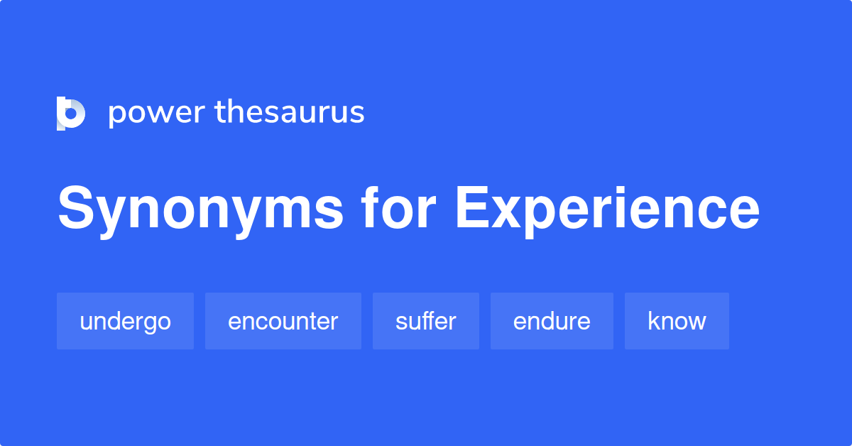 synonyms experience