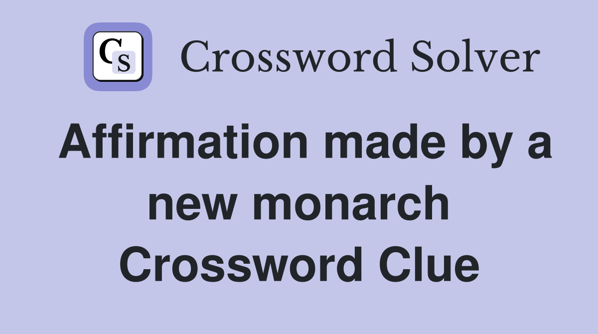 crossword clue monarch