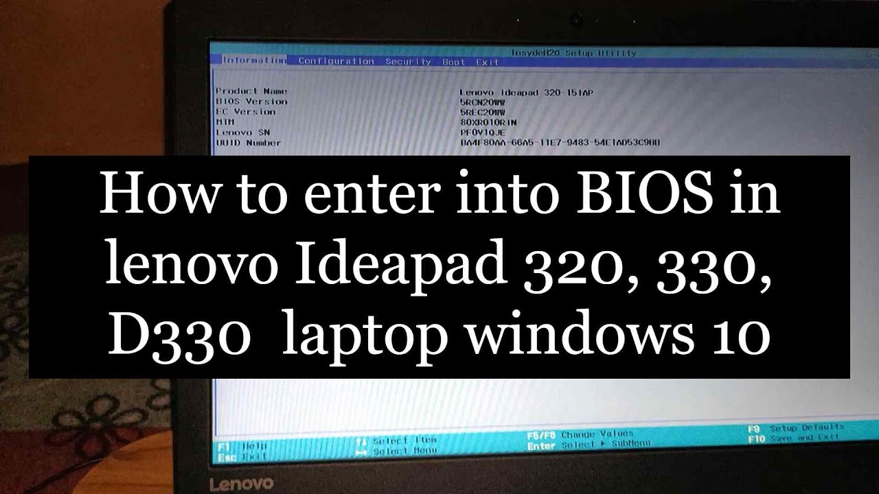 lenovo ideapad биос