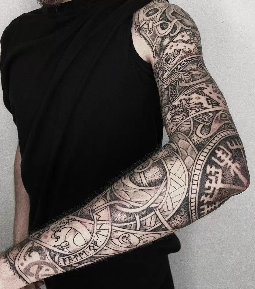 norse tattoo sleeve