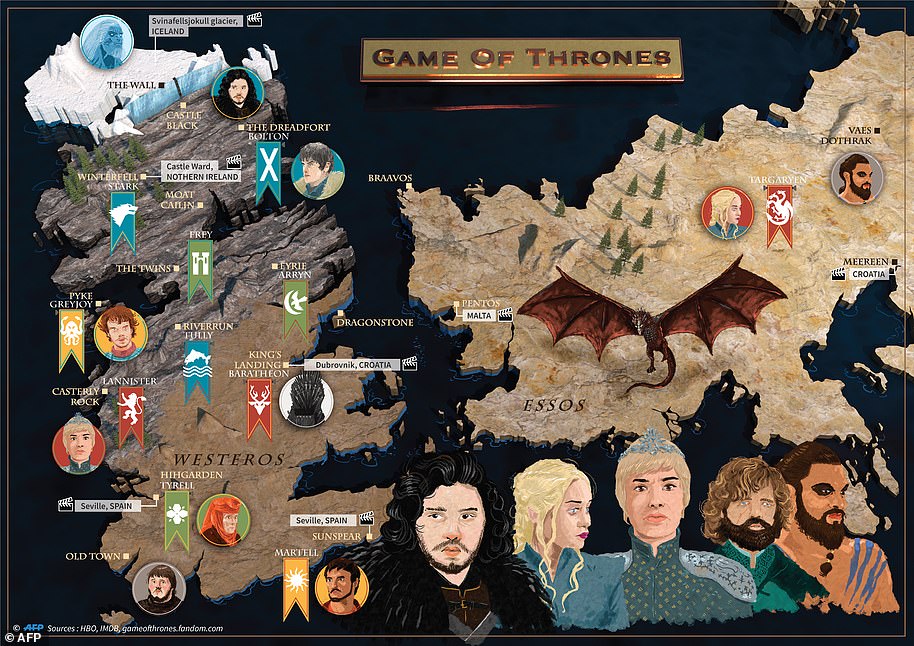 game of thrones houses map