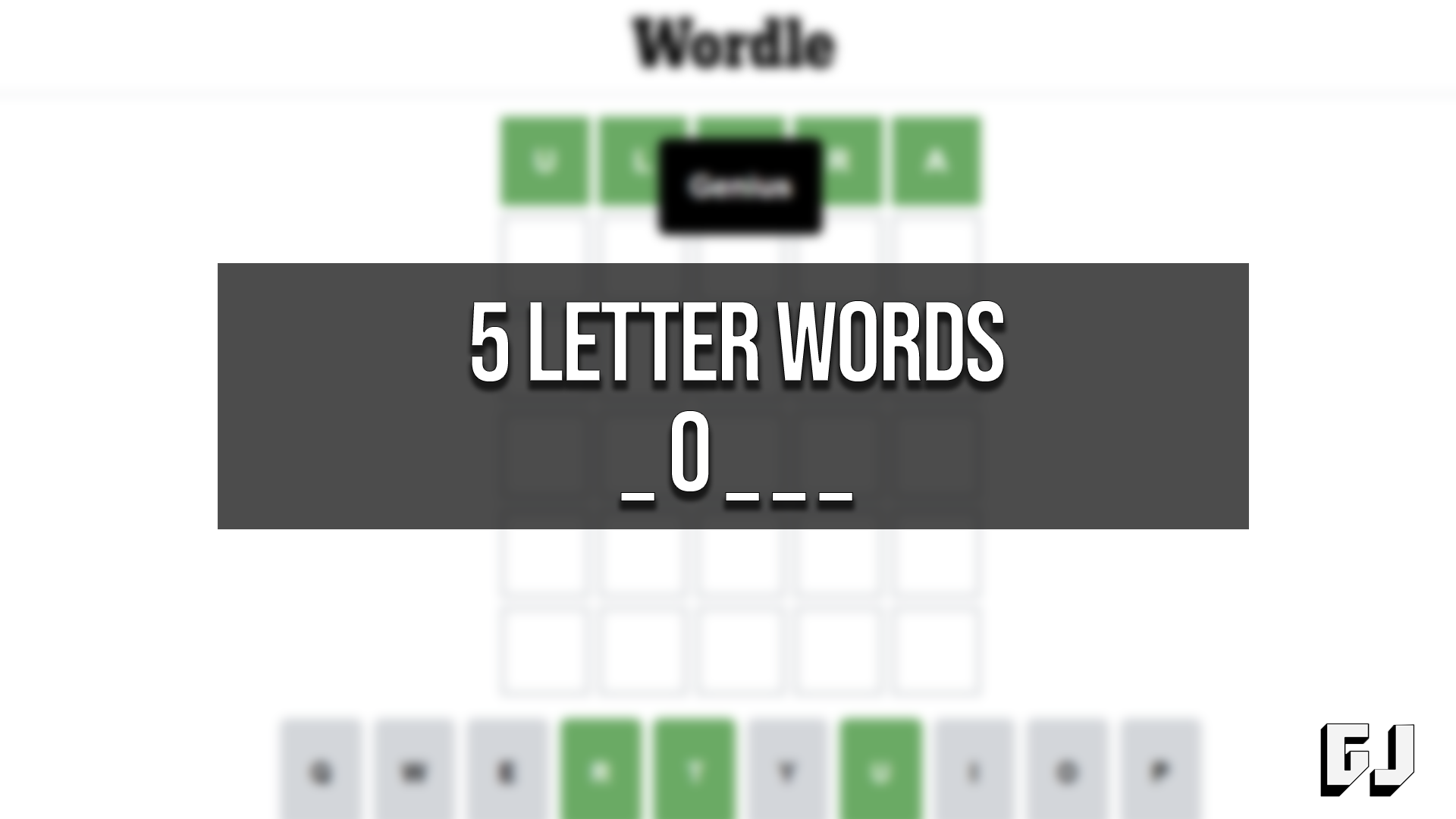 five letter words second letter o