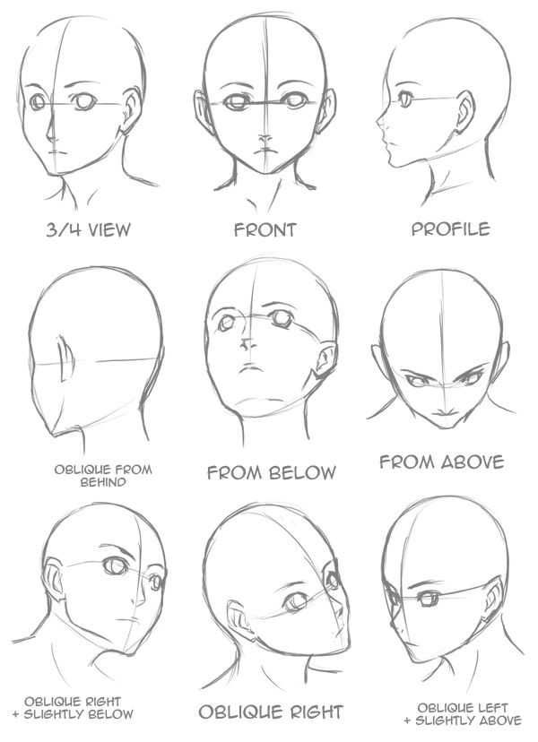 anime face reference