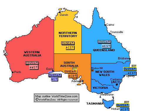 utc australia time converter