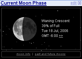 current moon position