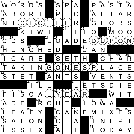 coin crossword clue