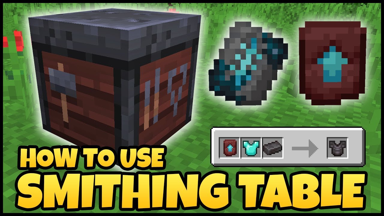 minecraft smithing table uses