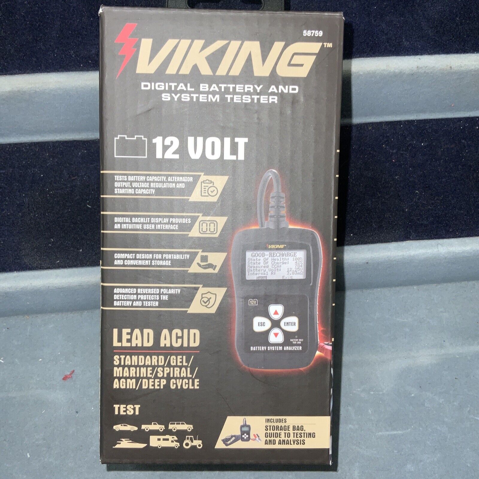 viking digital battery tester