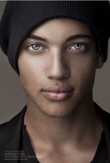 half black male models