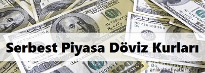 bugün serbest piyasada döviz kurları