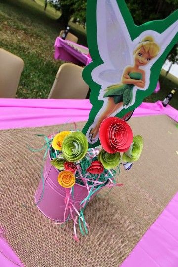 centro de mesa de tinkerbell