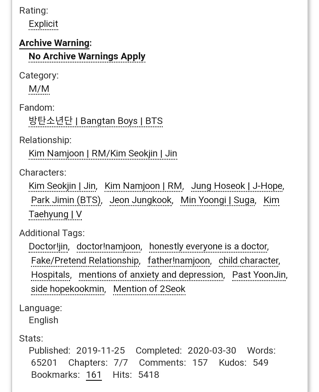 namjin ao3