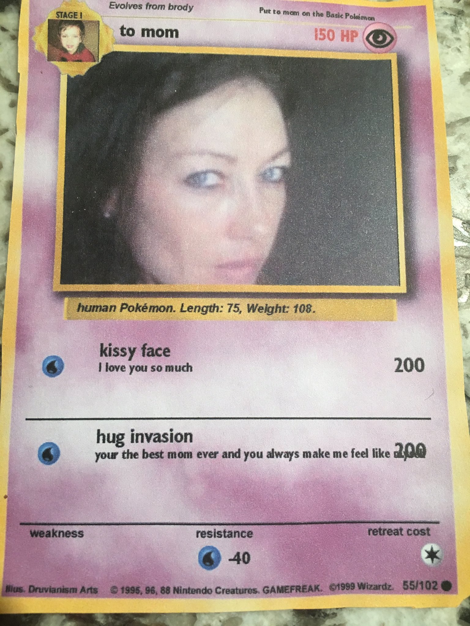 your mom pokemon card