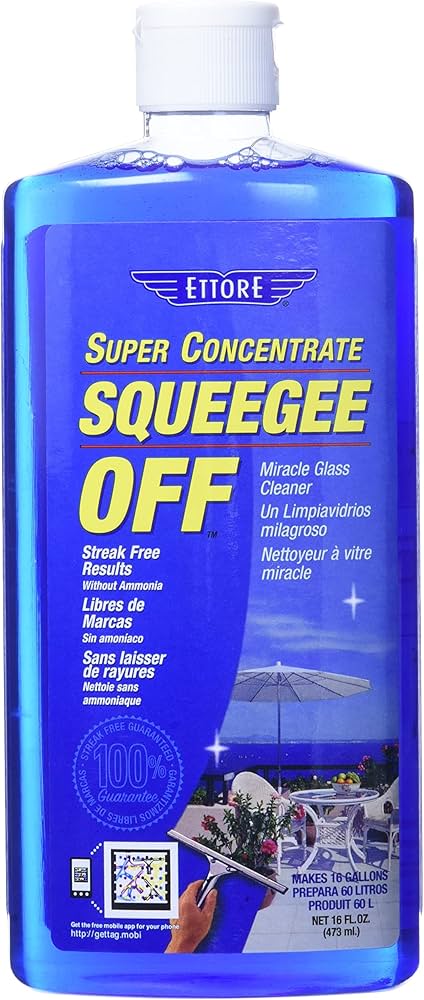 squeegee off miracle glass cleaner