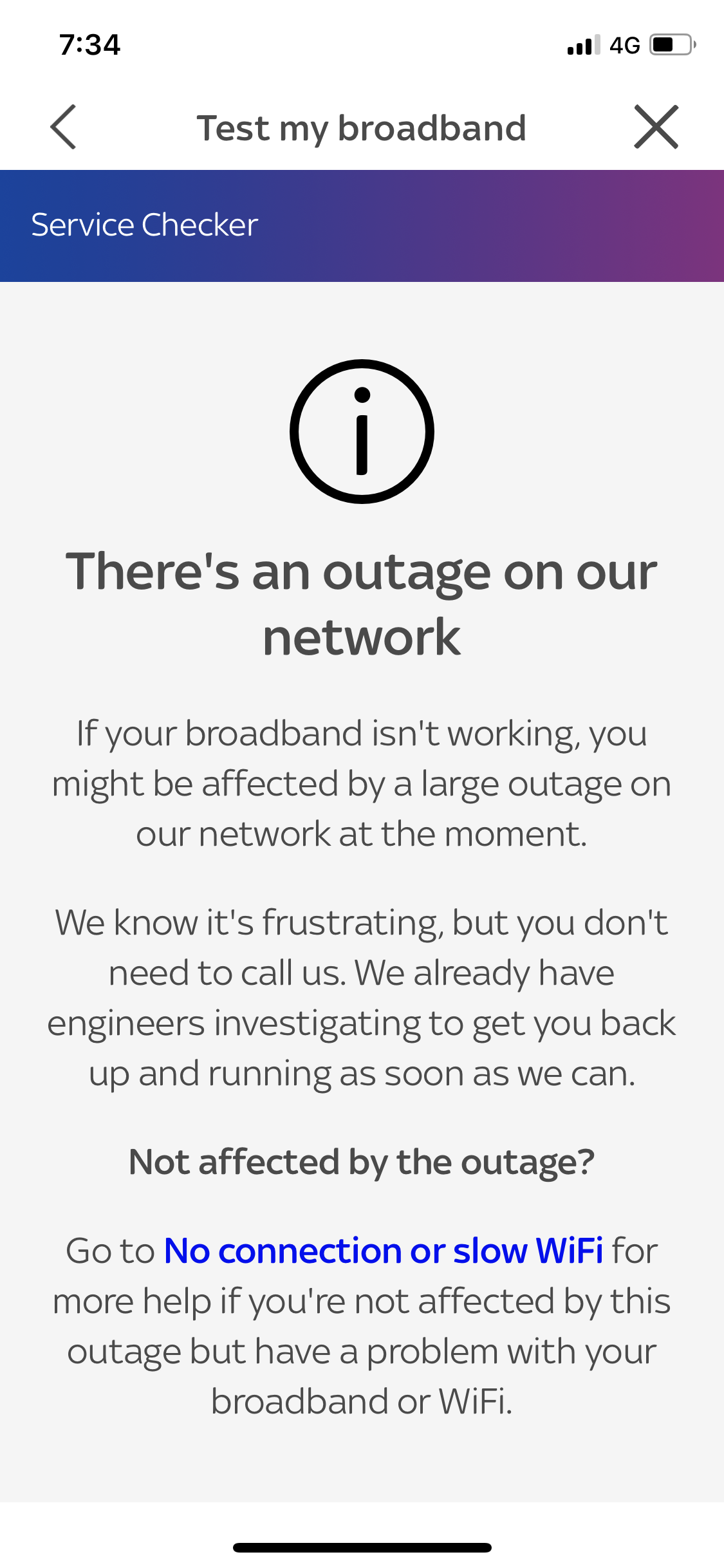 sky network outage