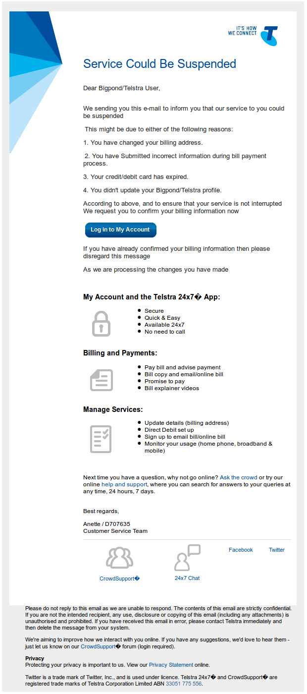 bigpond phishing email