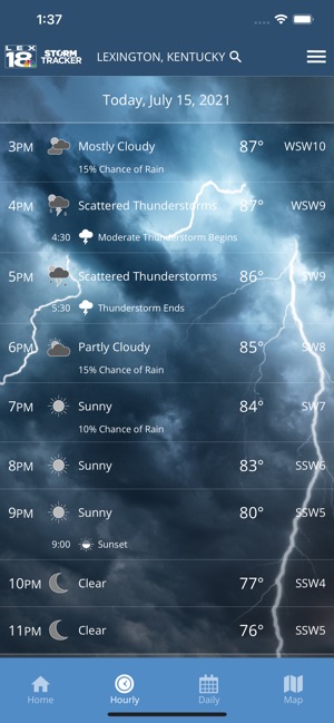 lex18 weather