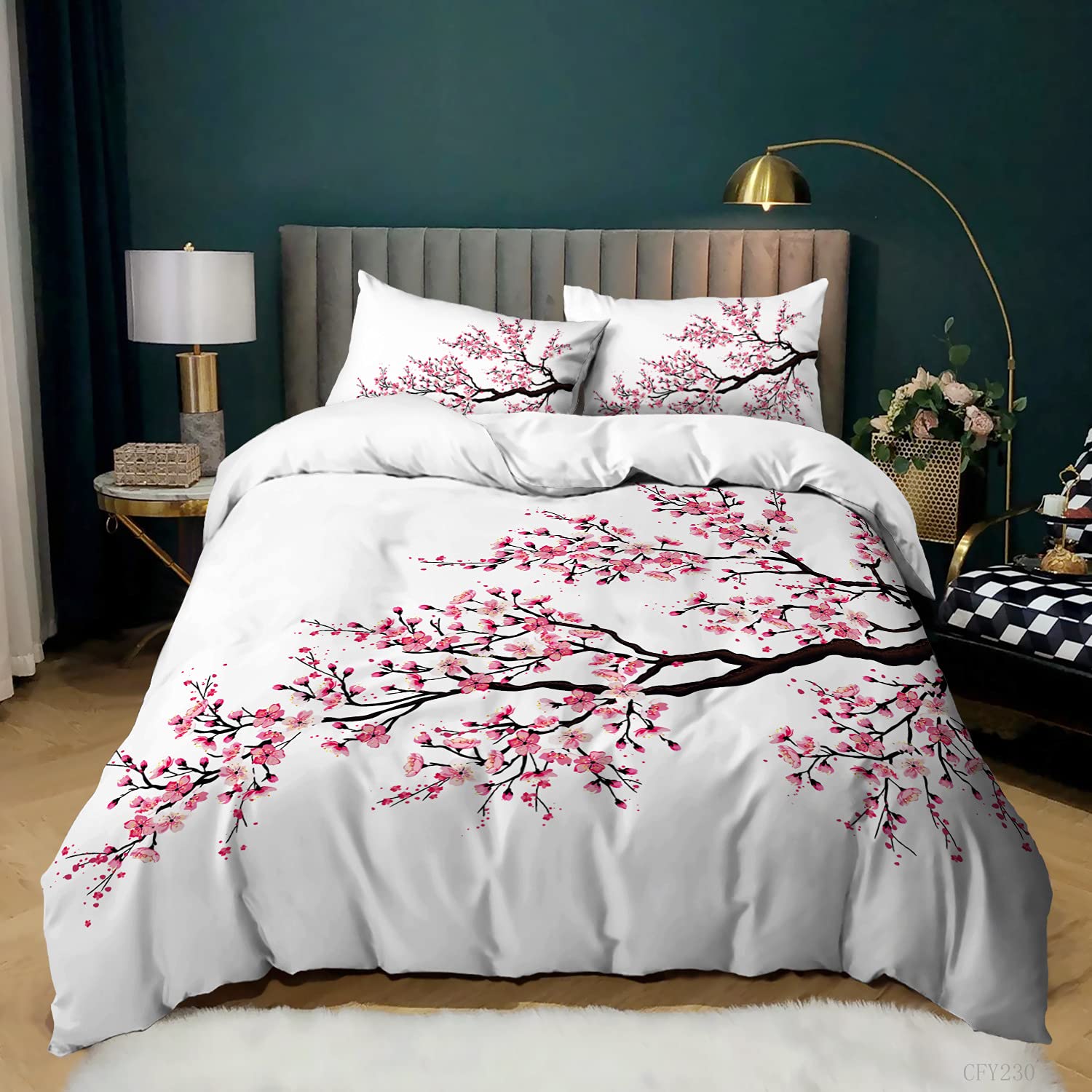 cherry blossom quilt cover