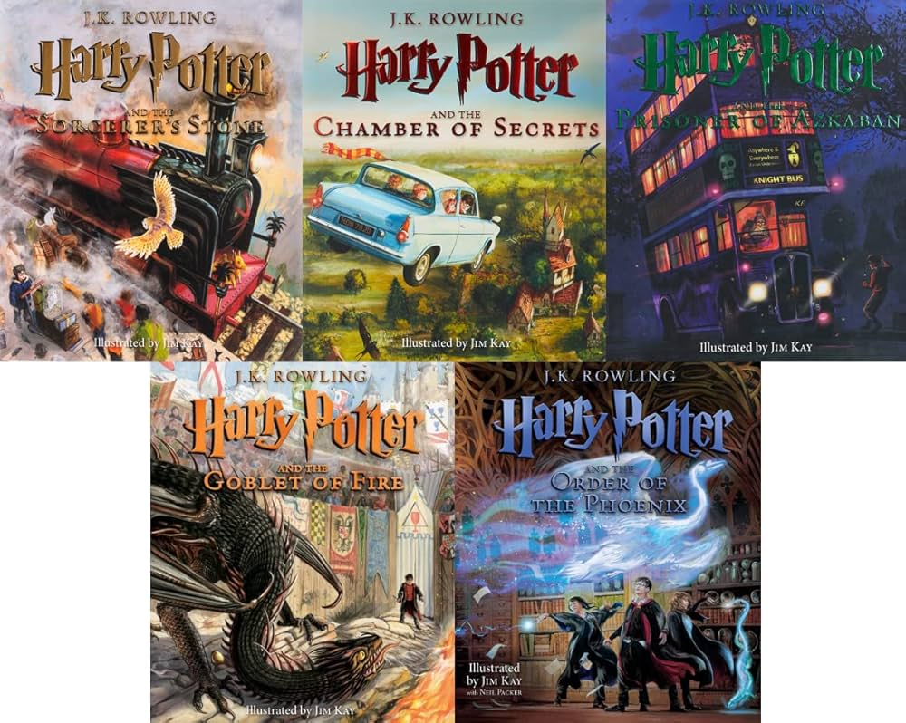 harry potter illustrated set