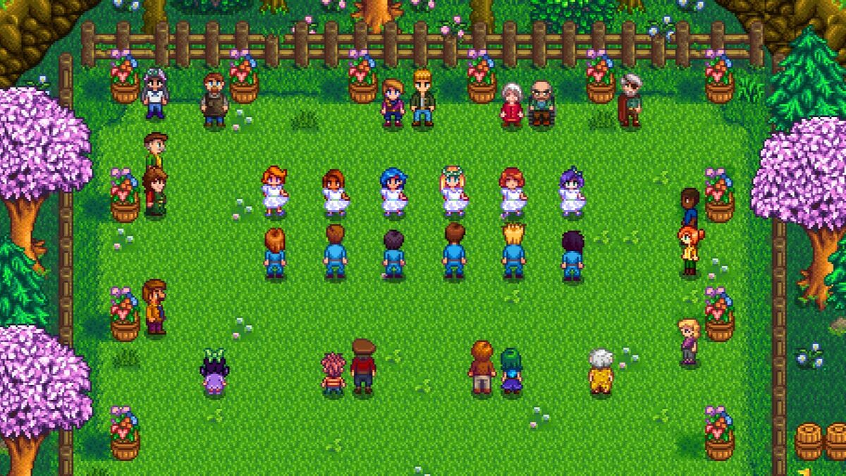 flower dance stardew valley location