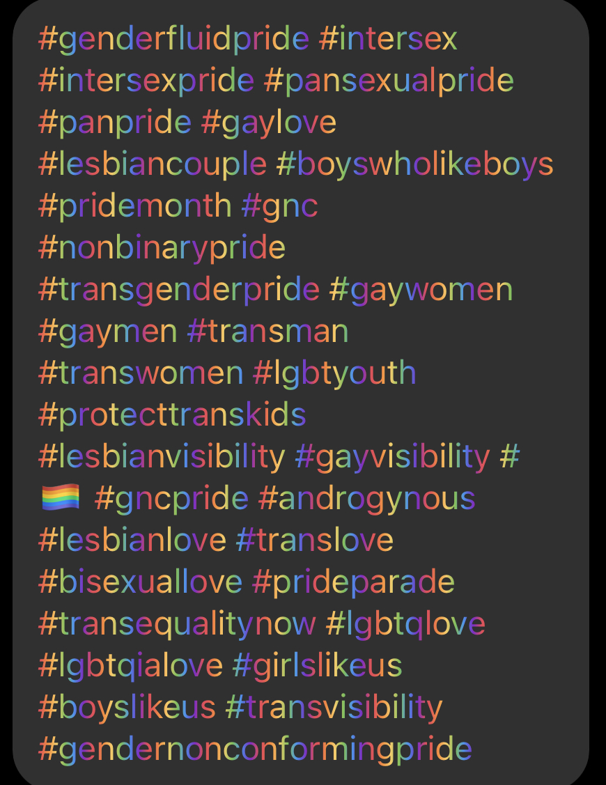 pride hashtags 2023