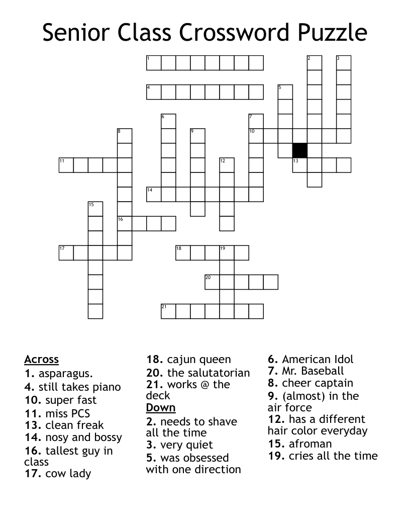 higher class crossword clue