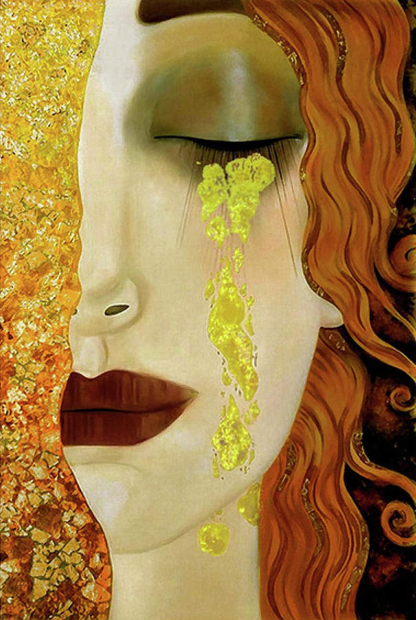 gustav klimt crying woman