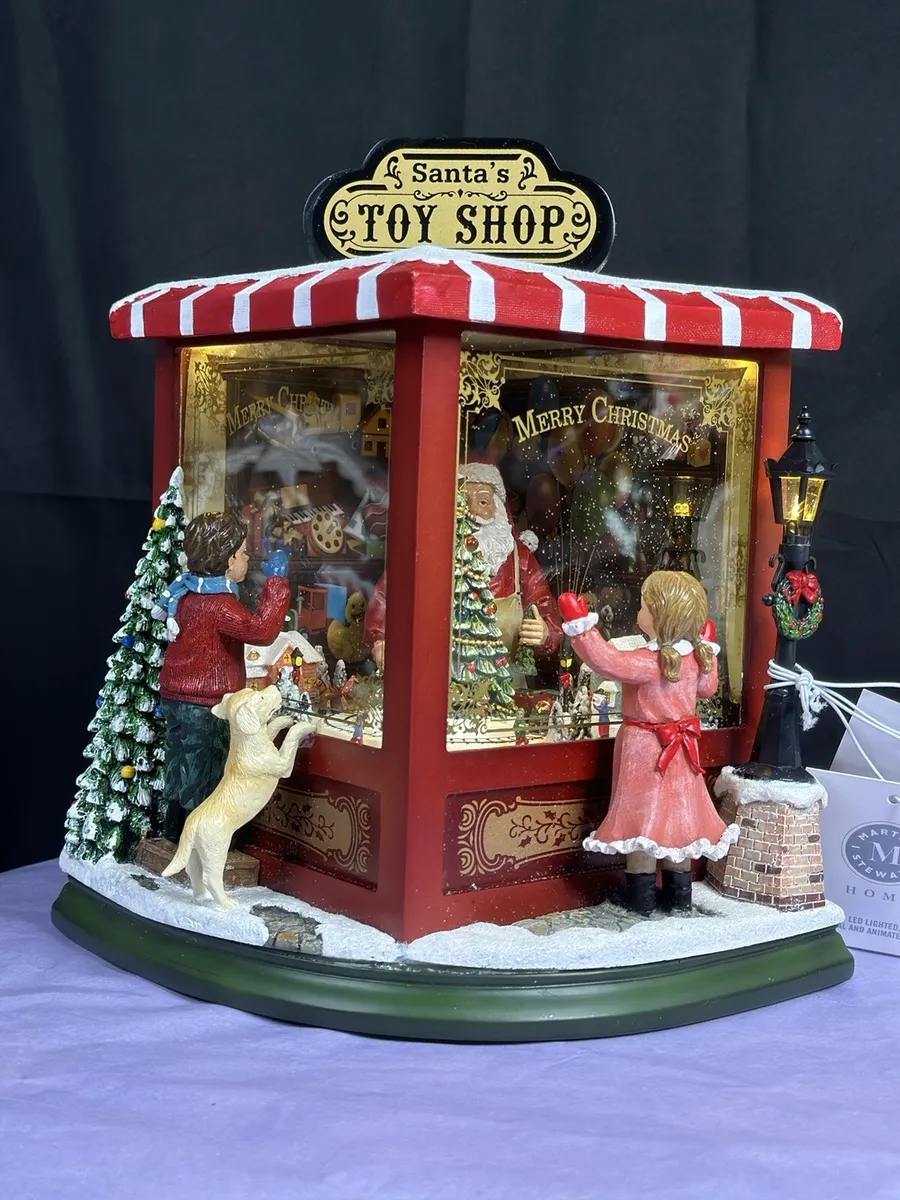 santas toy shop music box