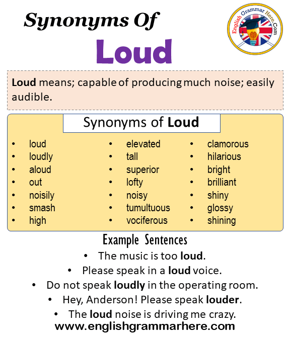 synonym for loud