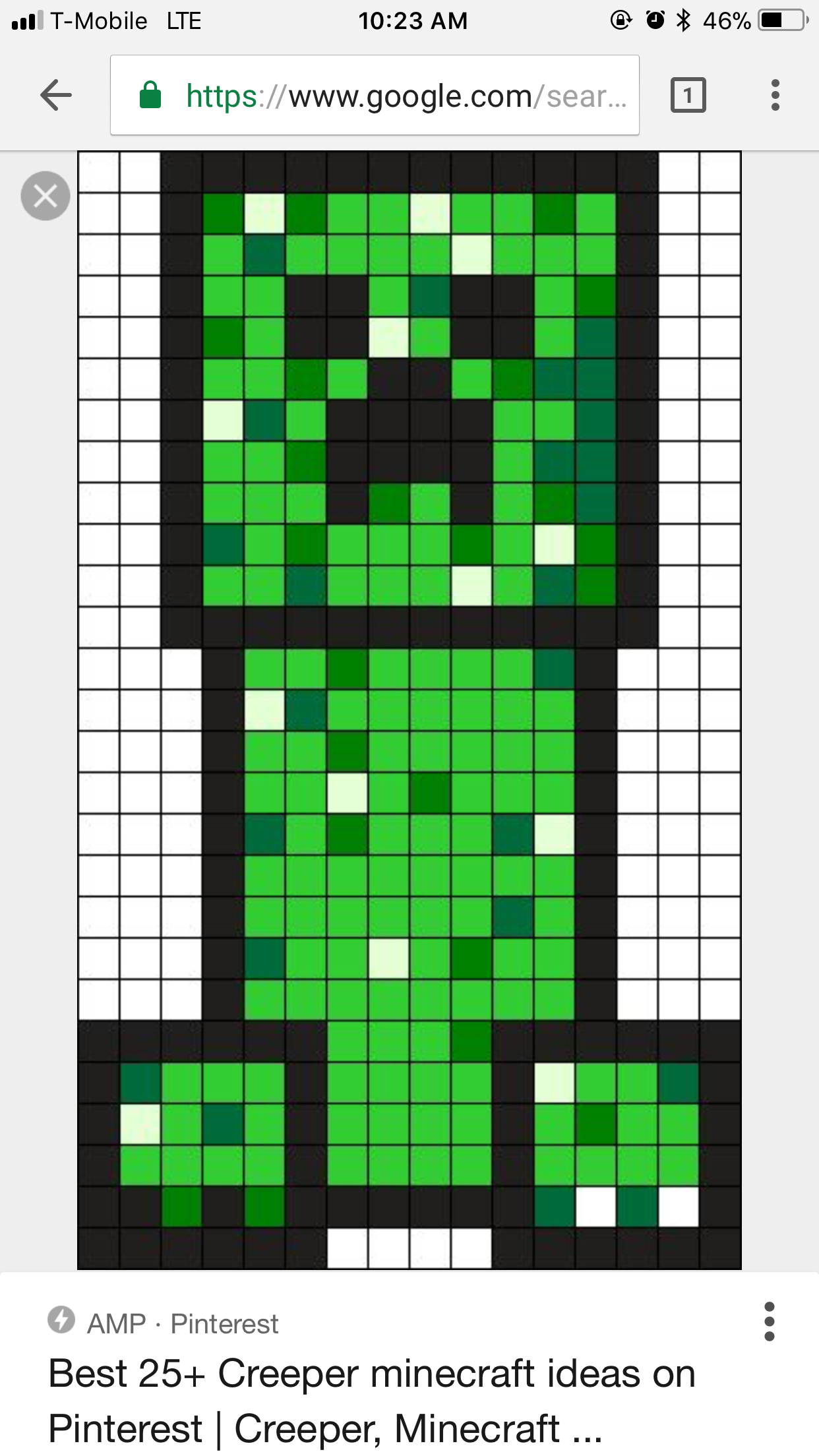 pixel art creeper