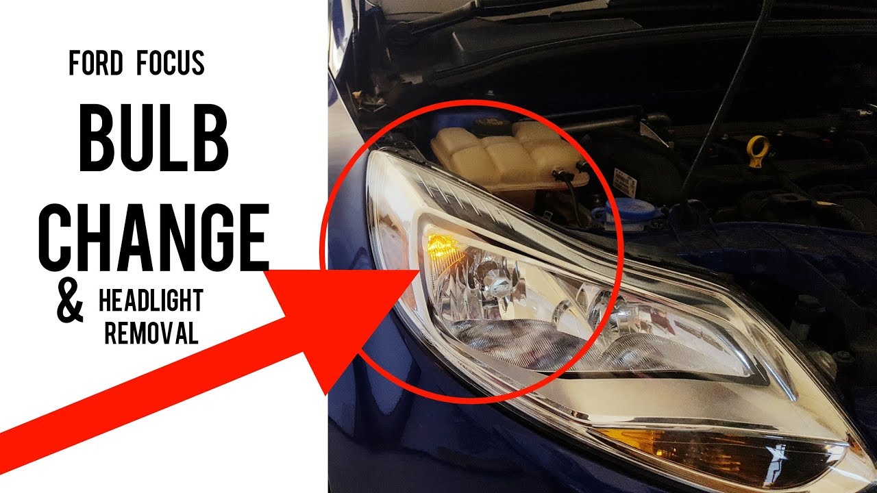 how to change a headlight bulb in a ford focus