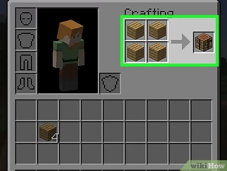 minecraft bow and arrow recipe