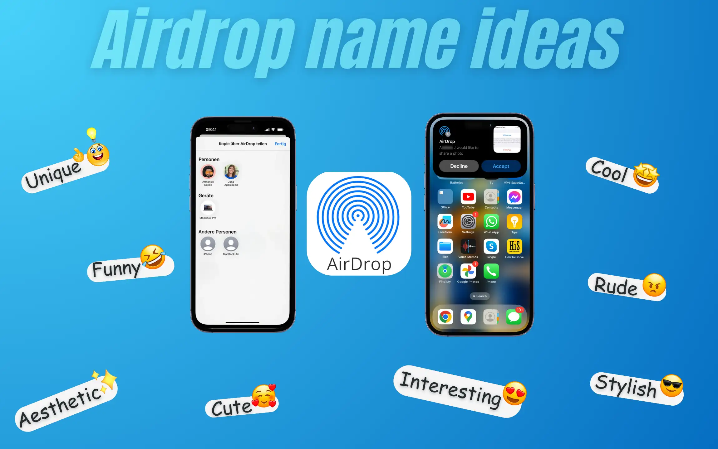 airdrop name ideas