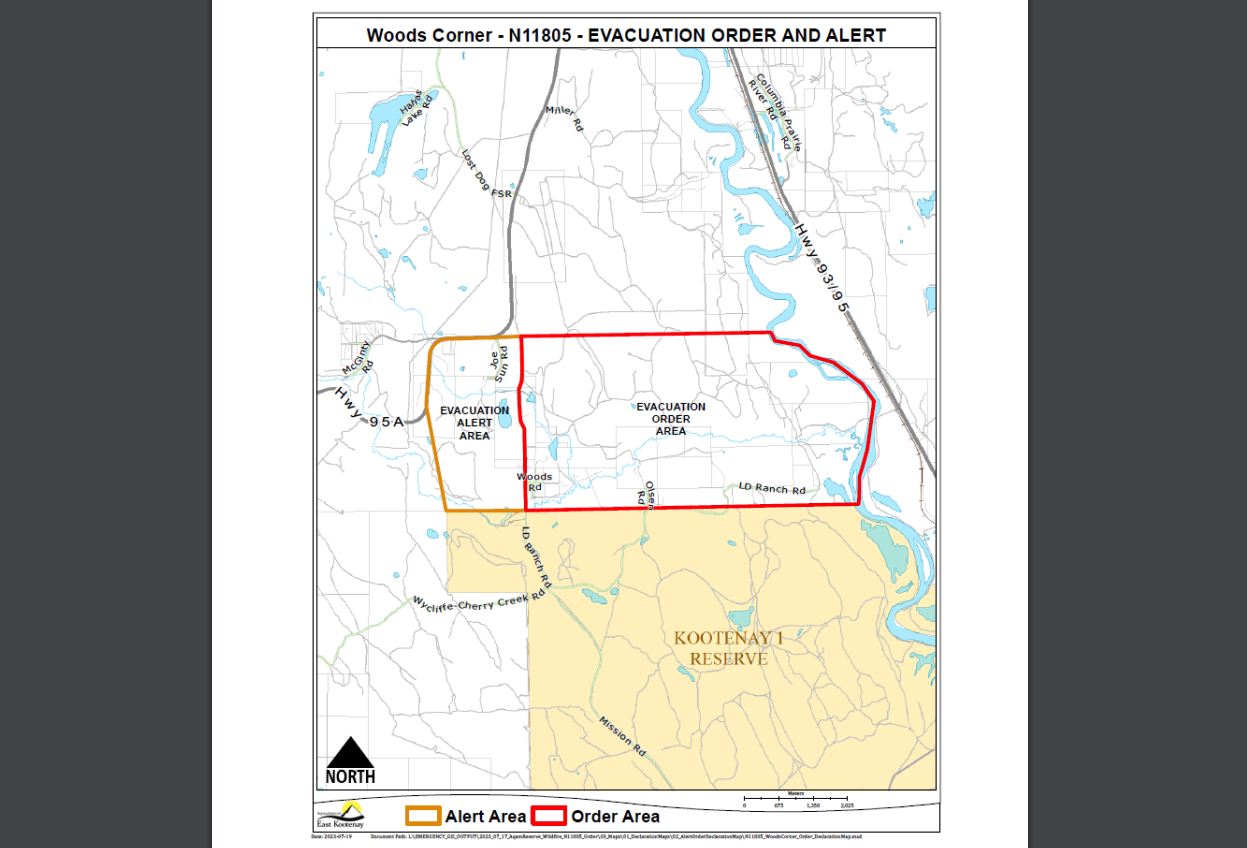 st marys river fire map