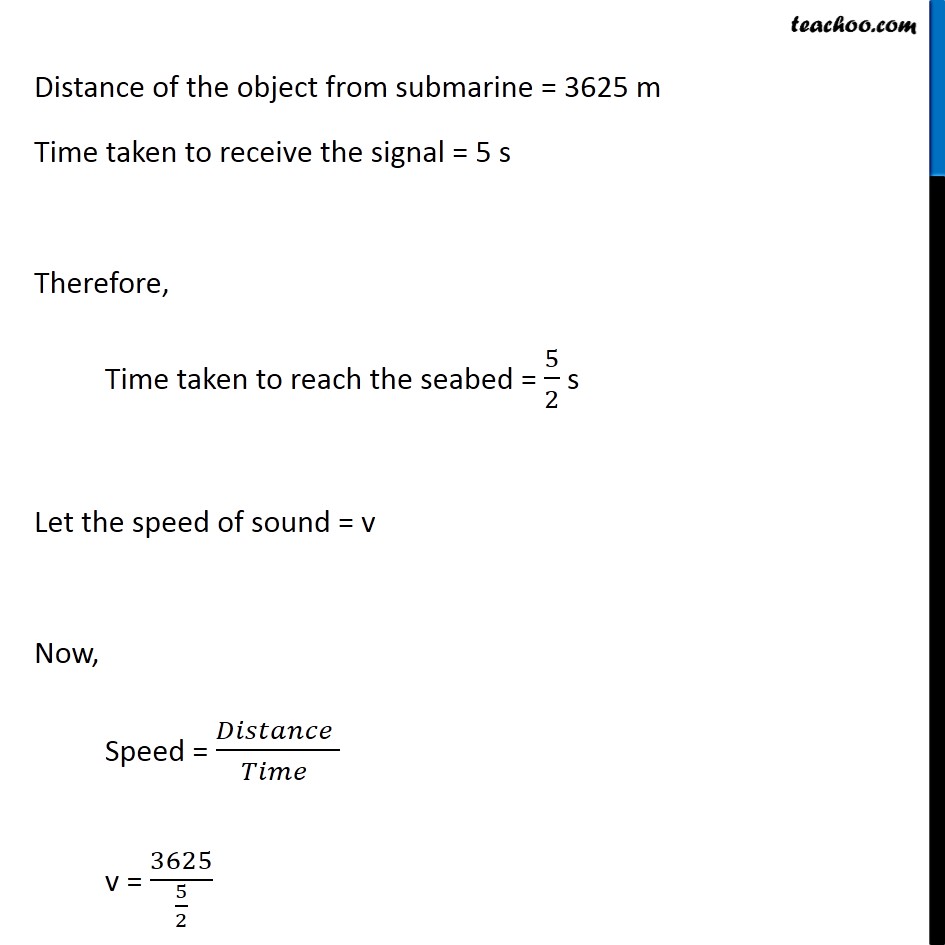 a sonar device on a submarine sends out a signal