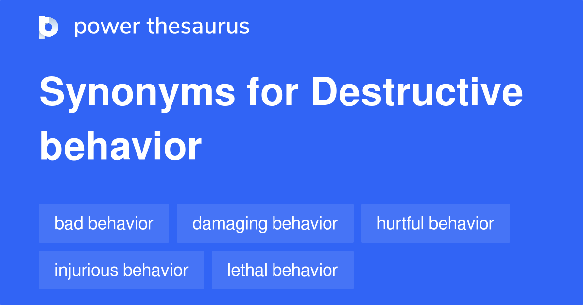 synonyms for destructive