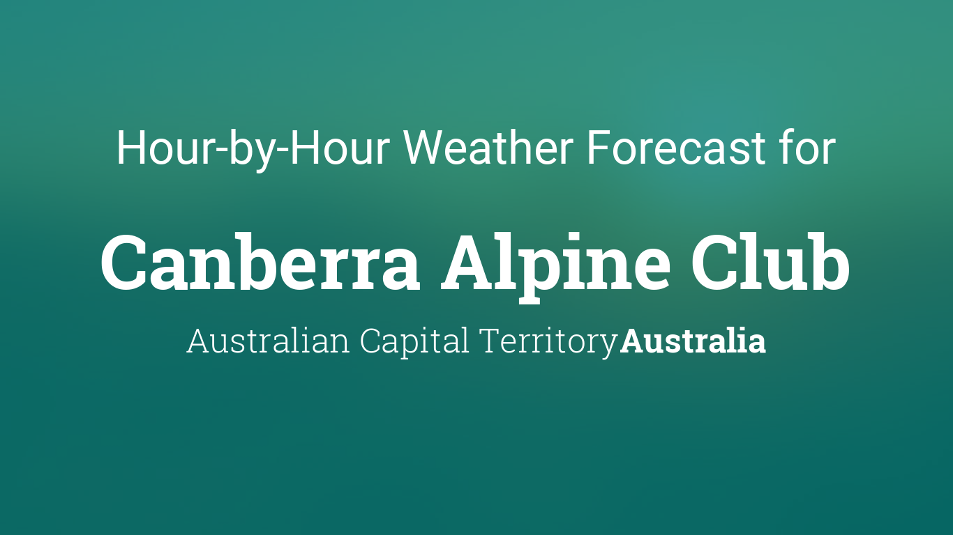 canberra weather hourly