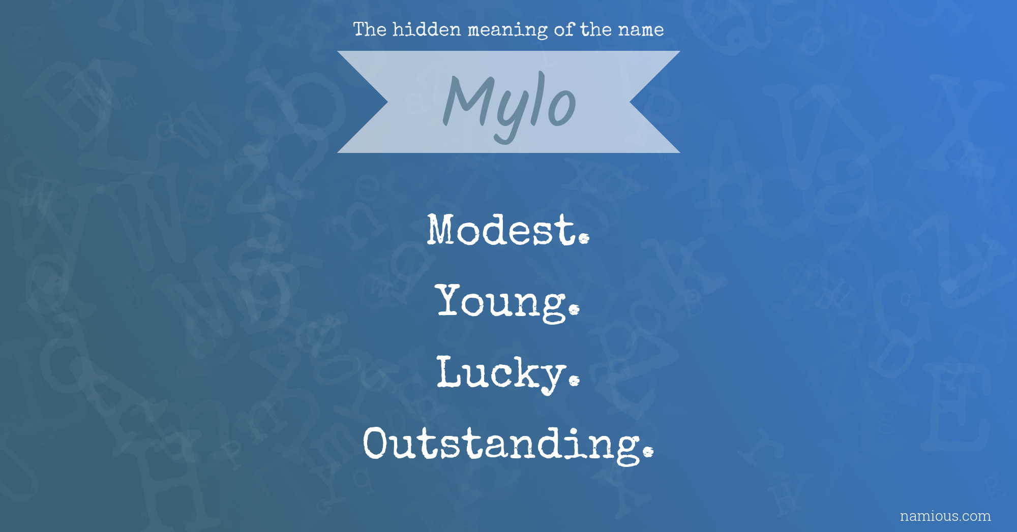 mylo name meaning