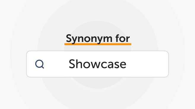 showcase synonym