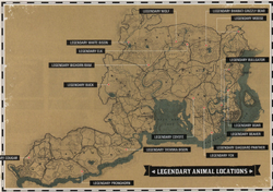 rdr2 legendary animals locations