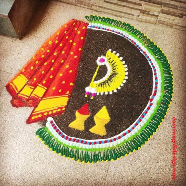 rangoli for gauri