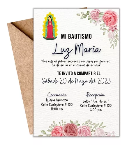 invitaciones de la virgen de guadalupe para imprimir