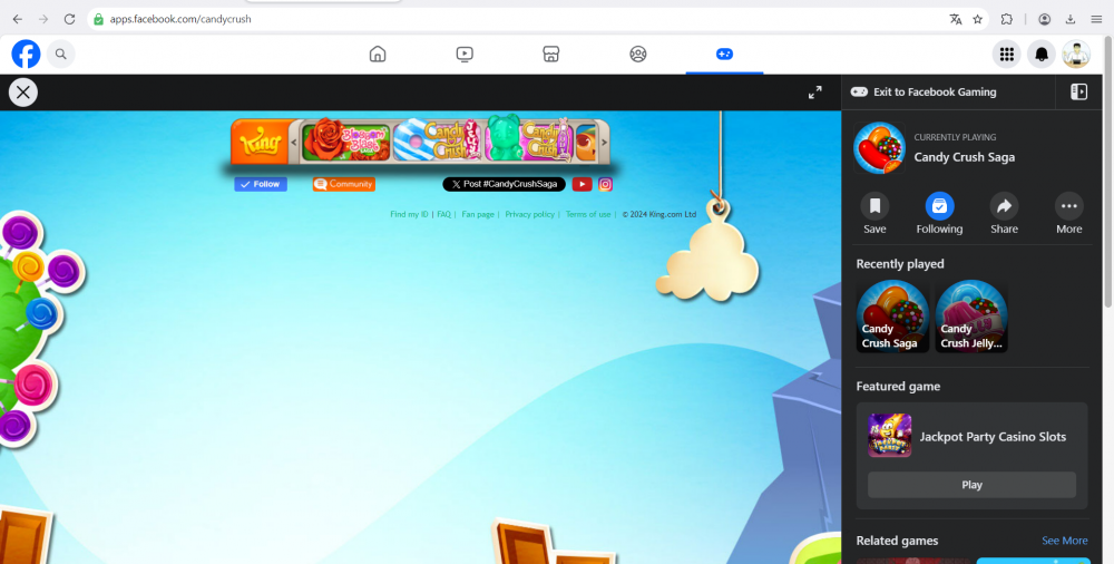 candy crush açılmıyor chrome