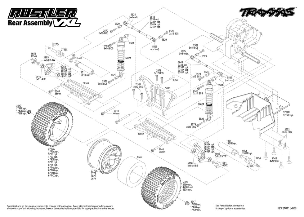 traxxas nitro rustler parts